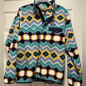 Patagonia Synchilla Aztec print fleece pullover